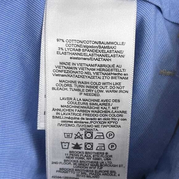 NWT Brooks Brothers Chino 44x32 Stretch Lightweight Advantage Pleated Two-Tuck - Picture 10 of 10